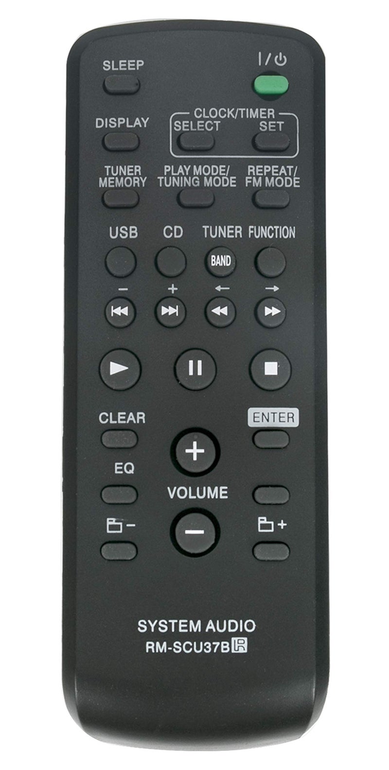 Vinabty RM-SCU37B Replaced Remote fit for Sony Mini HI-FI Component System LBT-SH2000 SS-SH2000 CMT-BX3 CMT-BX30R HCD-CBX3 HCD-BX30R LBT-SH2000 RM-SCU37 CMT-FX205 CMT-FX200 MHC-EX700 MHC-EX600 MHC-EX99 - Image 1